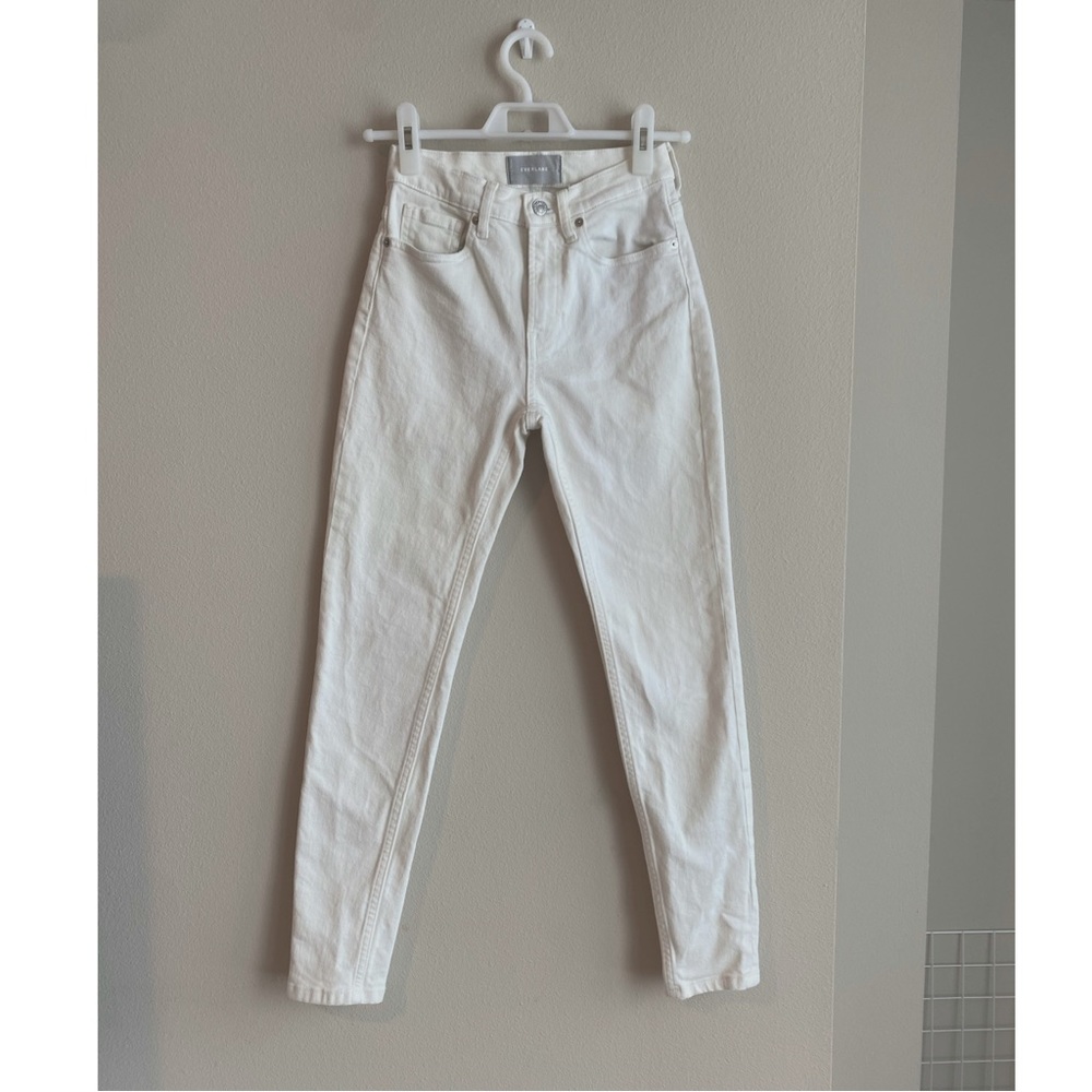Everlane The High-Rise Skinny Jean 24 Bone White